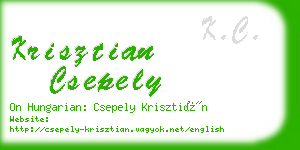 krisztian csepely business card